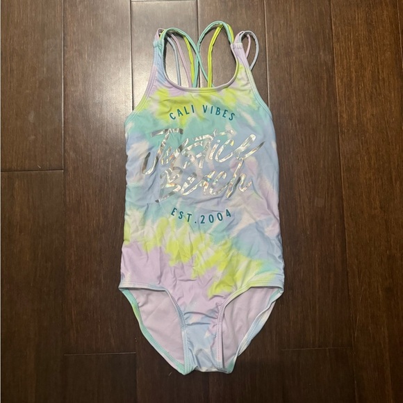 ✨NWT✨ Tie-Dye Girls Justice Baiting Suit - Picture 1 of 7